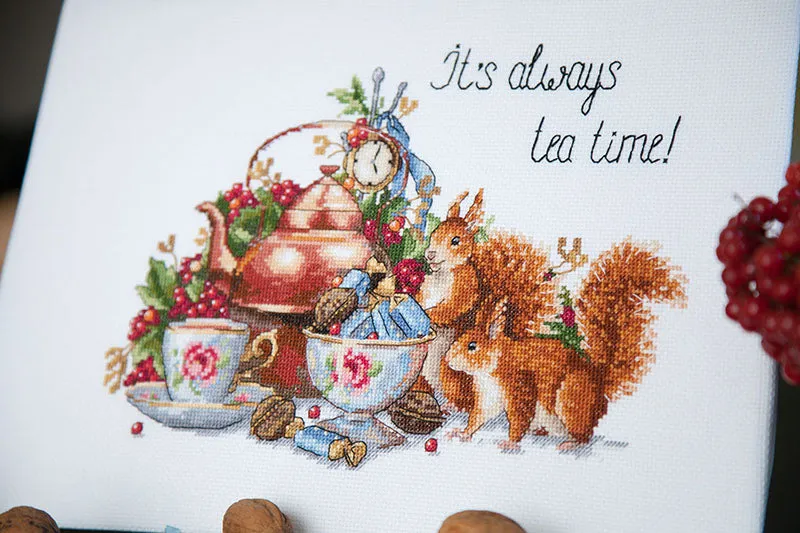 Merejka It's Always Tee Time borduurpakket 26x21 Aida 16