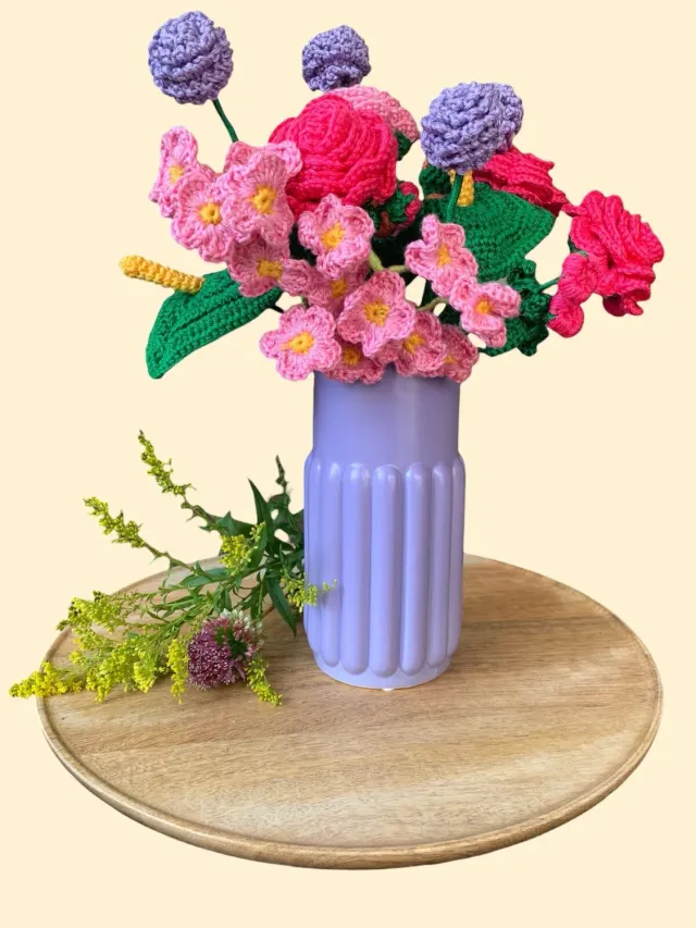 Leijns Creative Greenhouse Flower Power Capri haakpatroon boeket