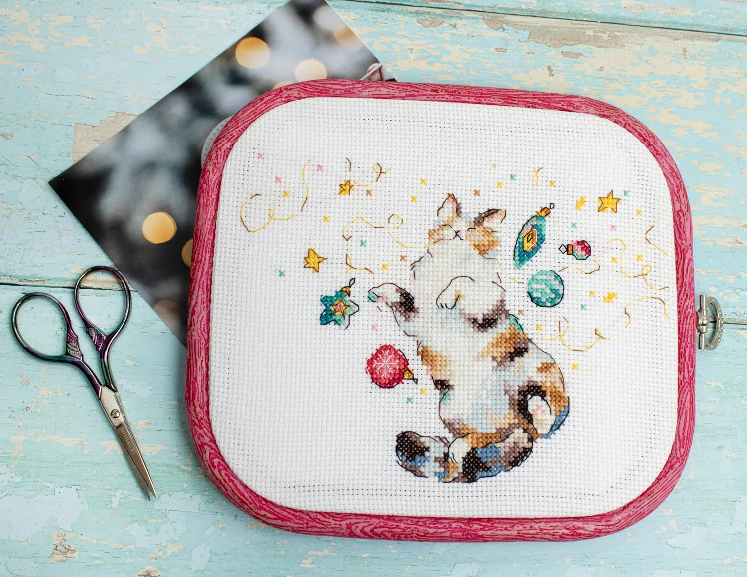 Leti Stitch L8812 Cat's Happiness borduurpakket 15x11 cm
