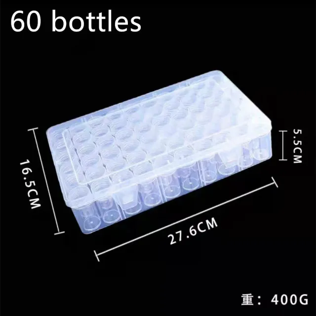 Leti Stitch SN-12 diamond painting organizer 60 flesjes
