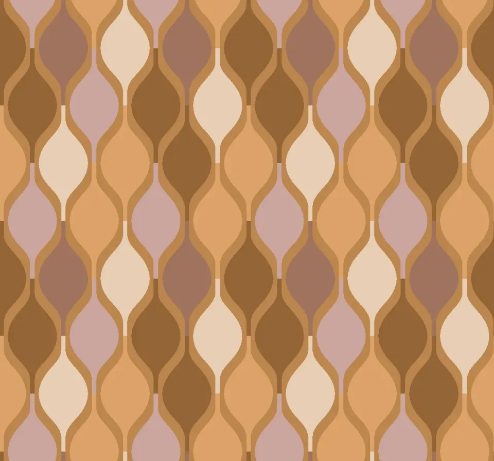 SEG Collection Privee Ondes Ocre Vanille stof 3x1,6 m