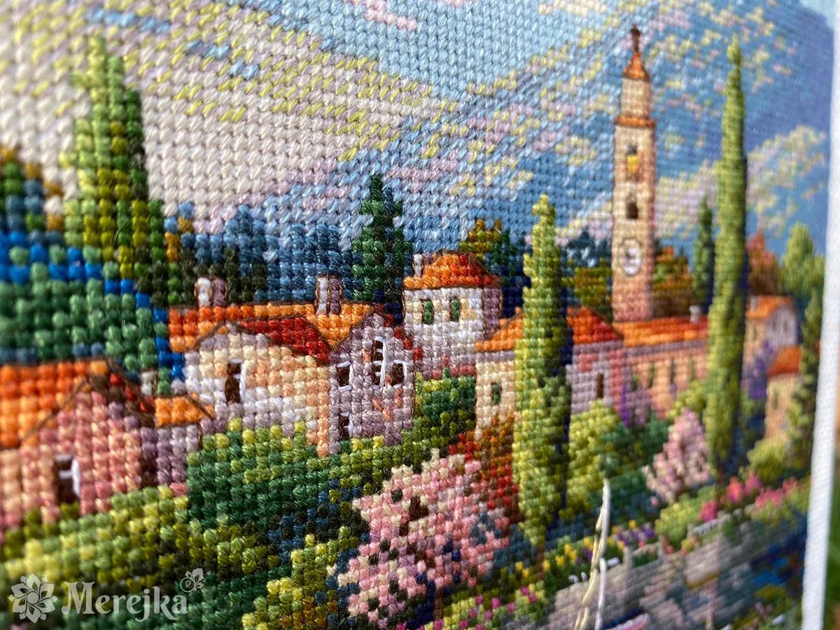 Merejka Village Lake Afternoon borduurpakket 21x28