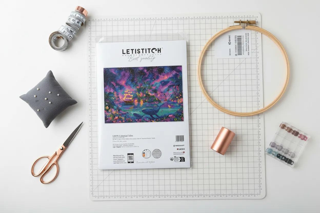 Leti Stitch L9978 Celestial Isles borduurpakket 43x31 cm