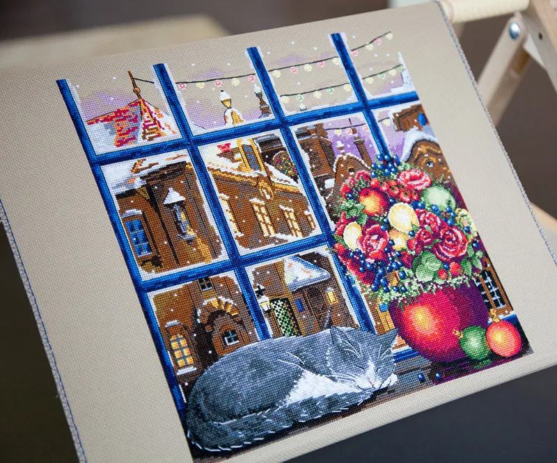 Merejka Winter Dream borduurpakket 29x29 cm kat