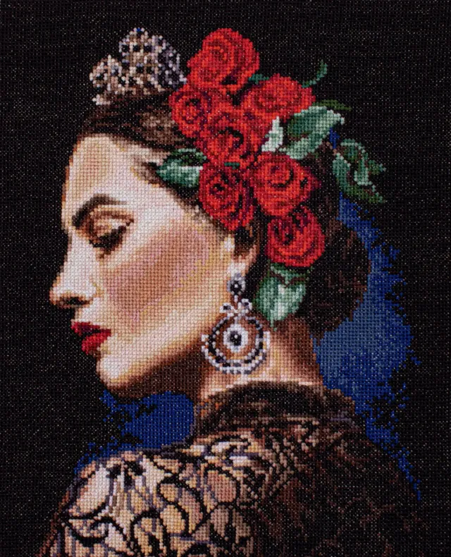 Leti Stitch L8029 Muse borduurpakket 25x20 cm portret