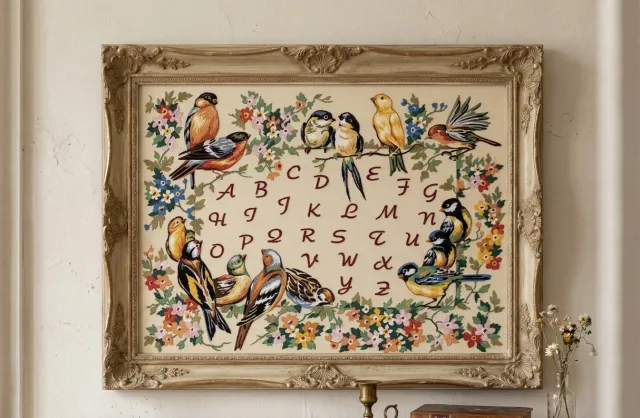 SEG Alphabet Oiseaux stramienpakket vogels alfabet