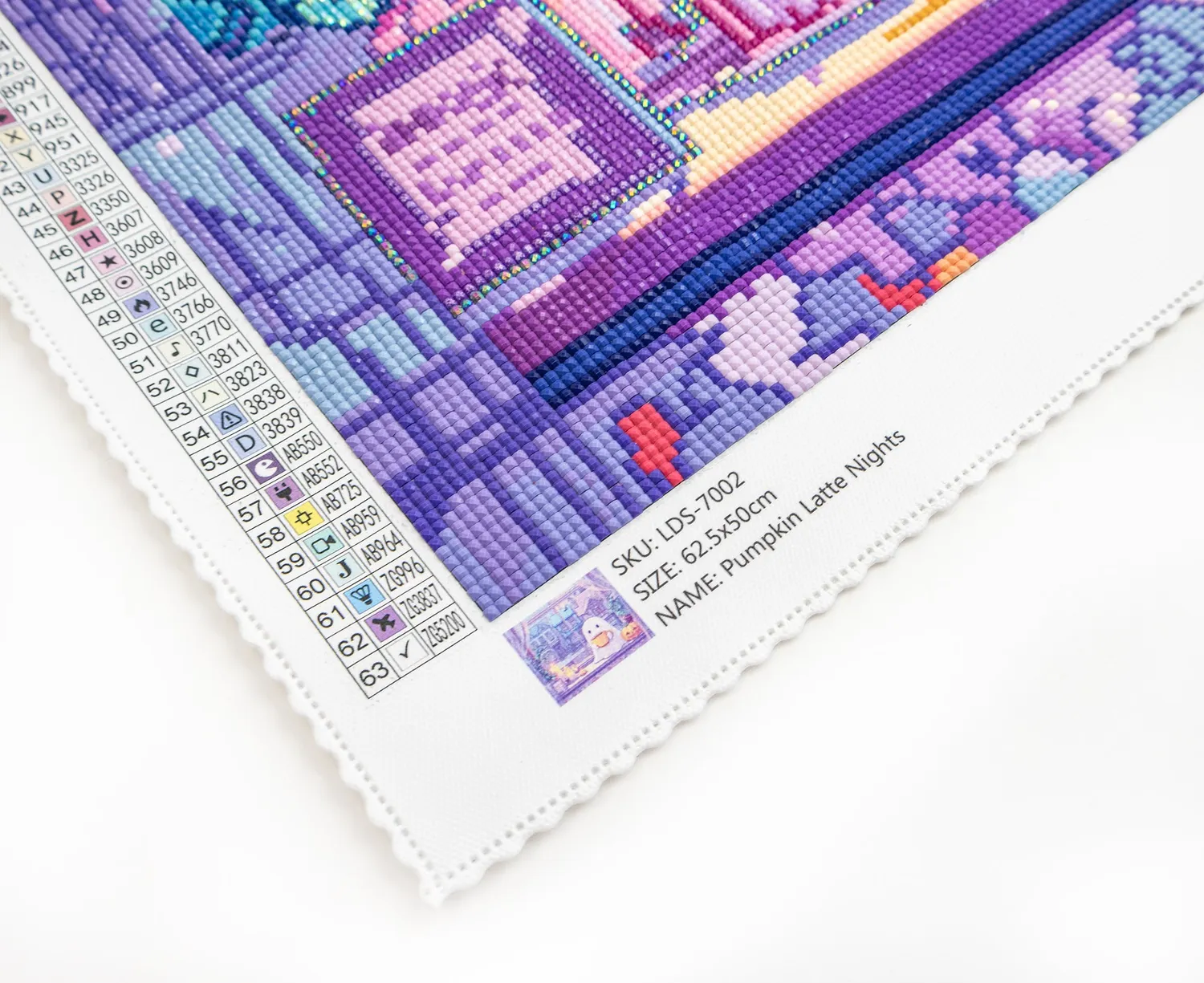 Leti Stitch Dazzle Dots LDS 7002 Pumpkin Latte Nights diamond painting