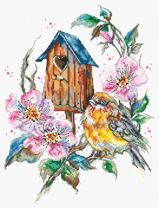 Leti Stitch L8996 Feathery Wonder borduurpakket 20x27