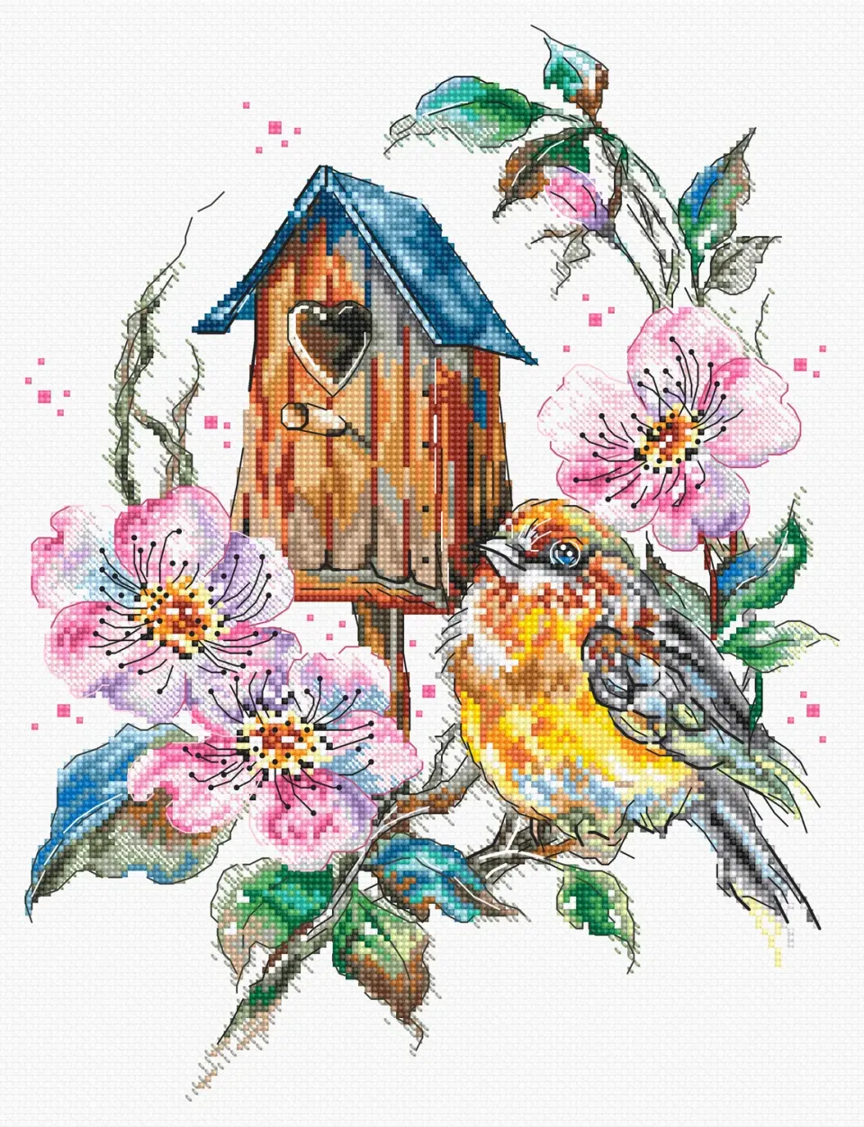 Leti Stitch L8996 Feathery Wonder borduurpakket 20x27