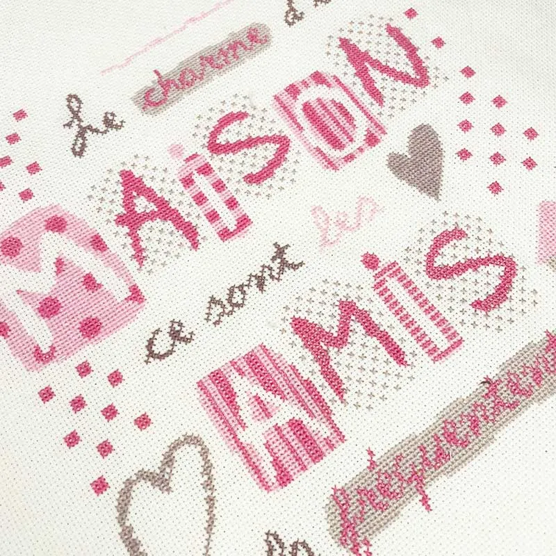 LiliPoints Charming House borduurpatroon 2 kleuren