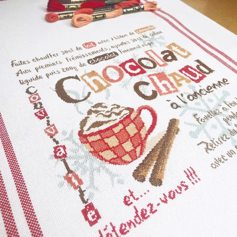 LiliPoints Chocolat Chaud borduurpatroon 195 steken
