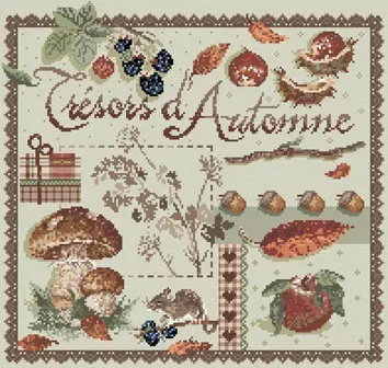 Madame la Fée Trésor d'Automne borduurpakket linnen herfst