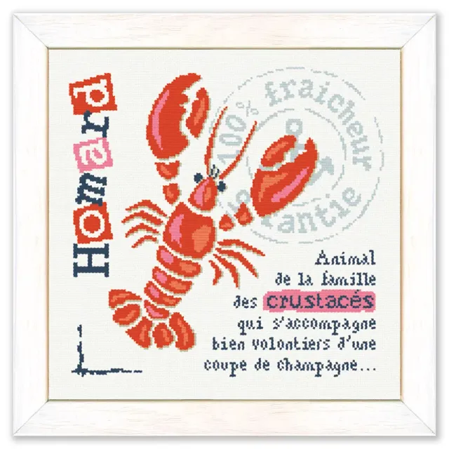 LiliPoints Lobster A018 borduurpatroon kreeft