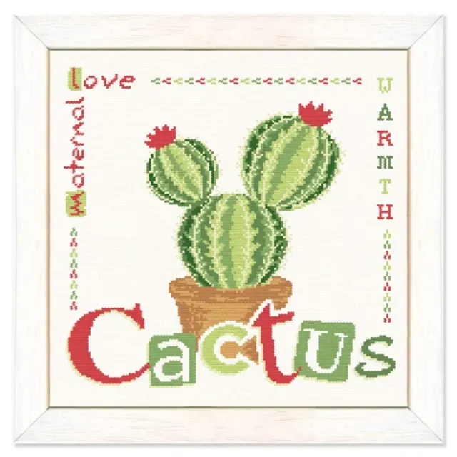 LiliPoints Cactus borduurpatroon vetplanten 148x152