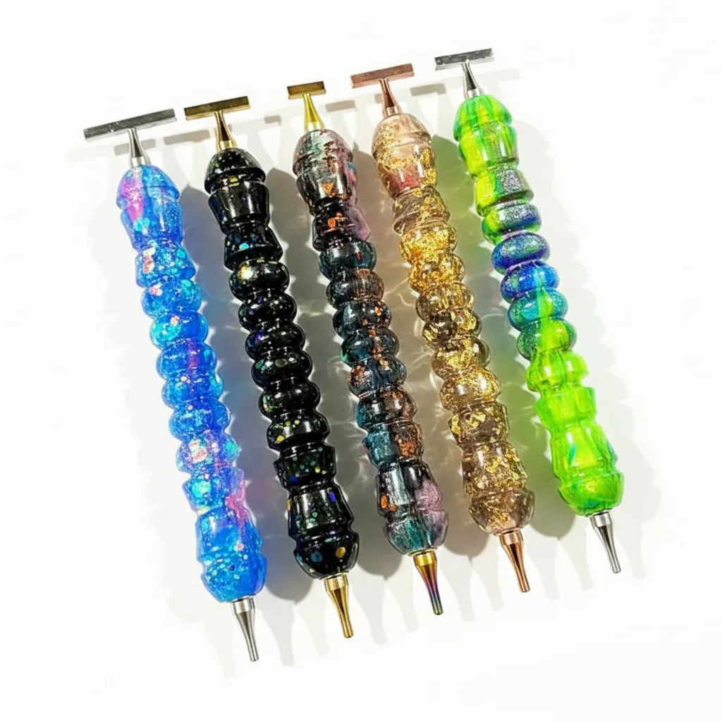 Leti Stitch Luxe Diamond Art pen resin met 7 opzetstukken