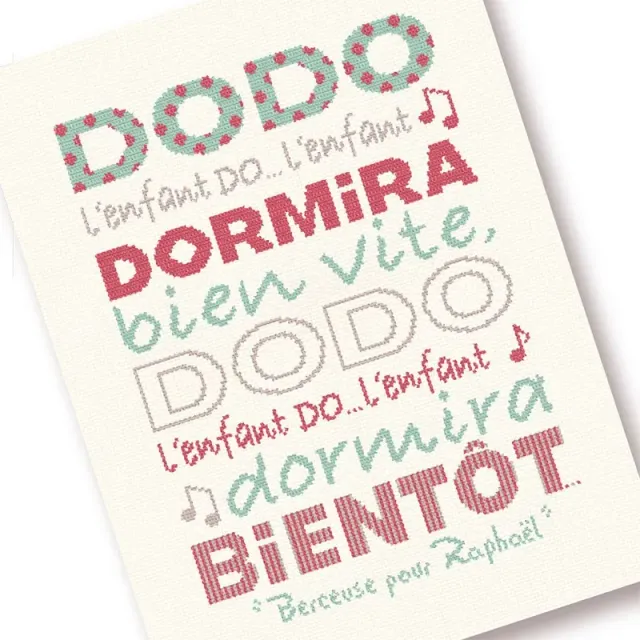 LiliPoints Baby Blanket Dodo borduurpatroon deken alfabet