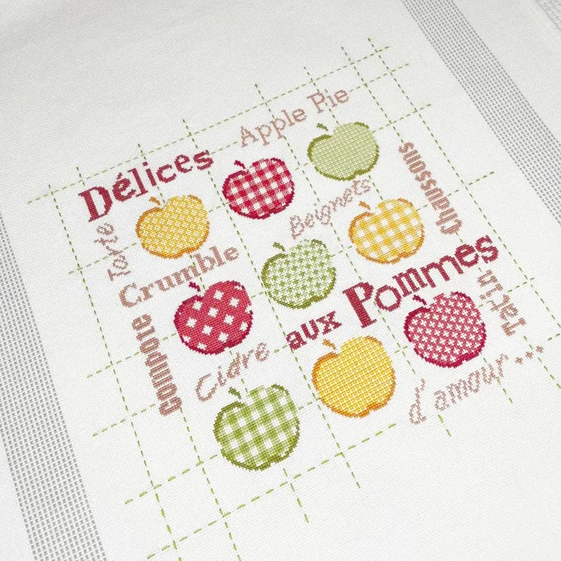 LiliPoints Apple Yummies borduurpatroon appels