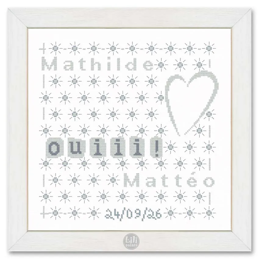 LiliPoints All over Wedding borduurpatroon huwelijk