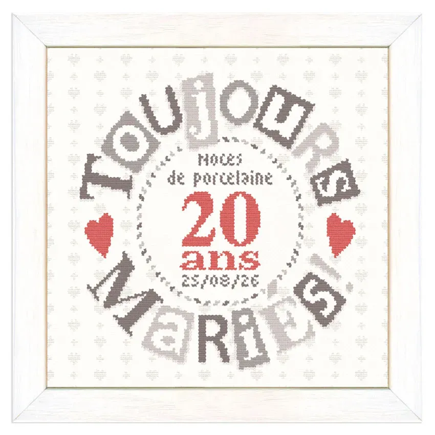 LiliPoints Toujours Mariés borduurpatroon huwelijk alfabet