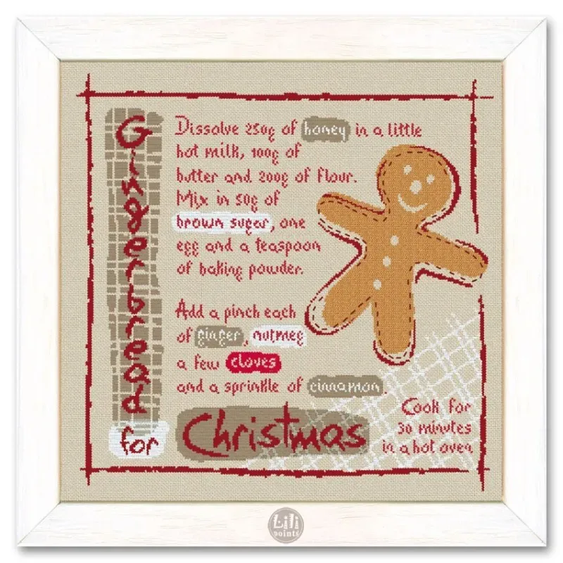 LiliPoints Gingerbread-2 borduurpatroon kruissteek 219 steken