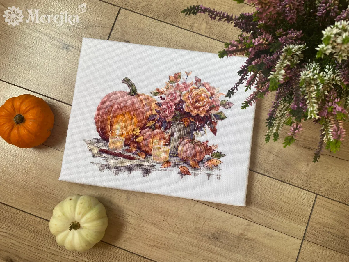 Merejka Still Life with Pumpkins borduurpakket herfst