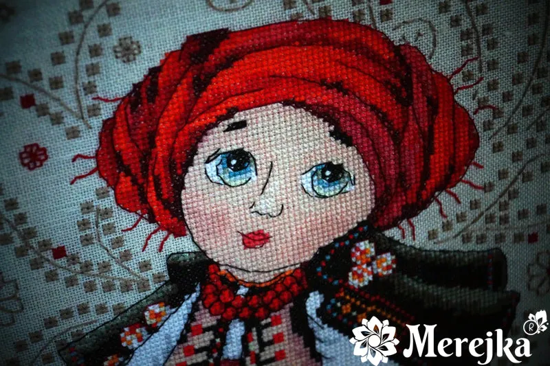 Merejka On the Dowry borduurpakket ecru 25 kleuren