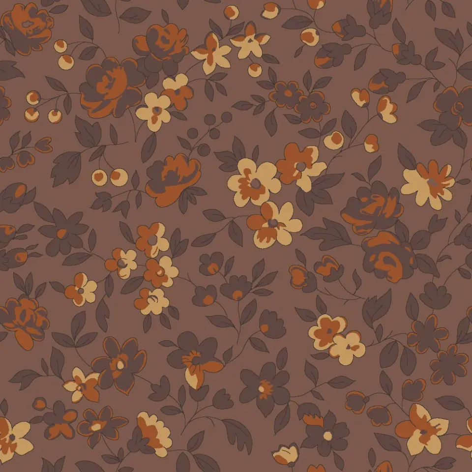 SEG Collection Privée Autumn Floral stof Sienna 3x1,6m