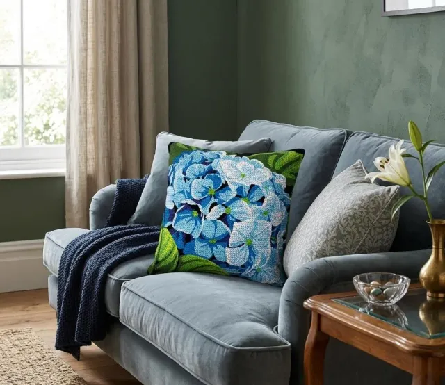 SEG Hortensia Bleu kussenpakket blauwe hortensia