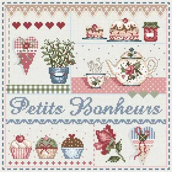 Madame la Fée Mini Bonheurs kruissteekpatroon pdf 137x137