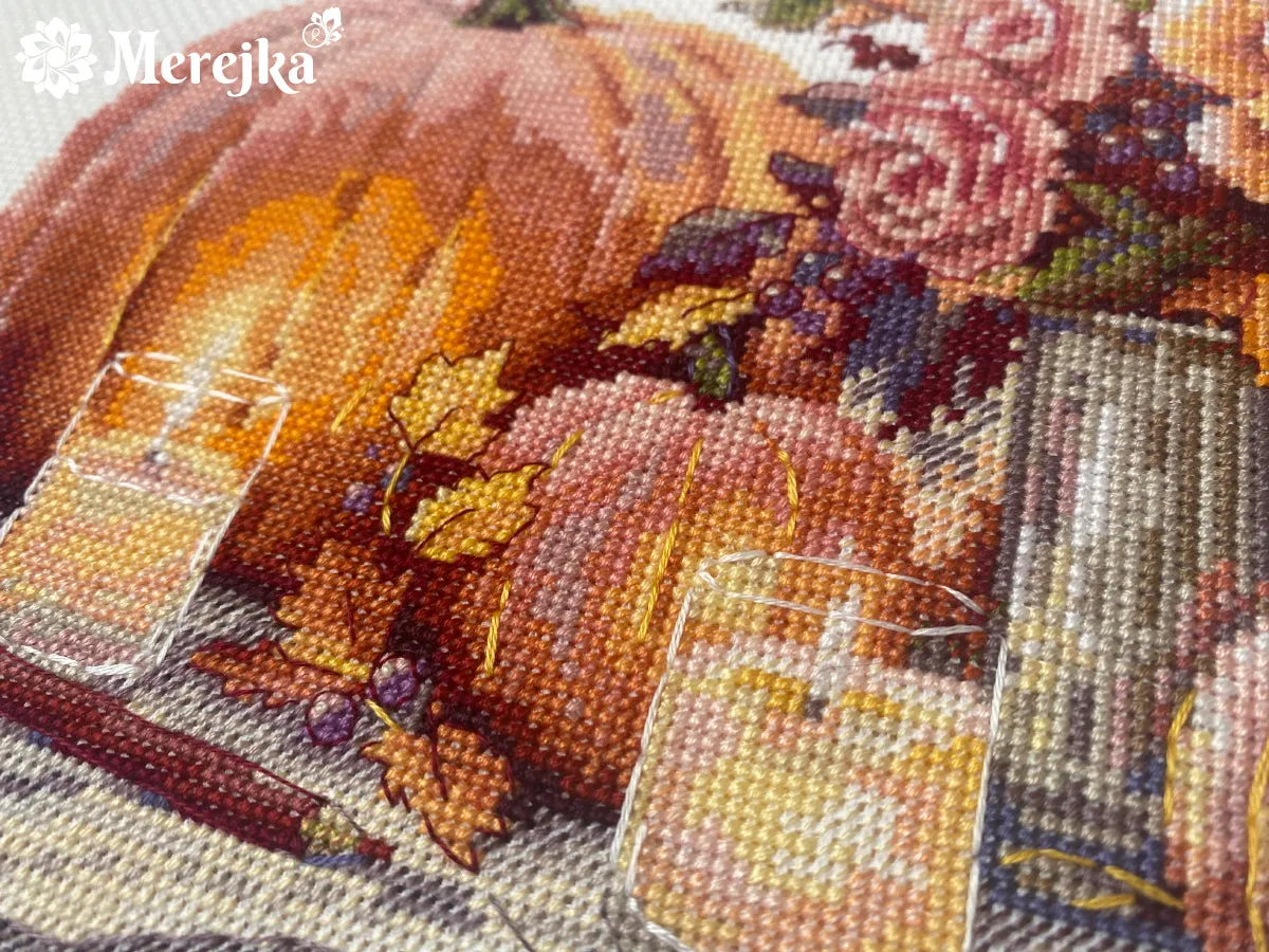 Merejka Still Life with Pumpkins borduurpakket herfst
