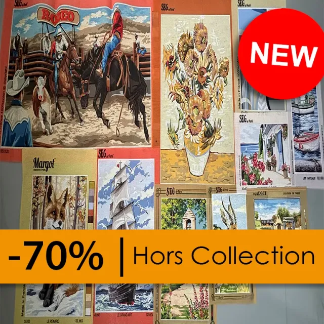 SEG stramien set 10 stuks bedrukt assorti