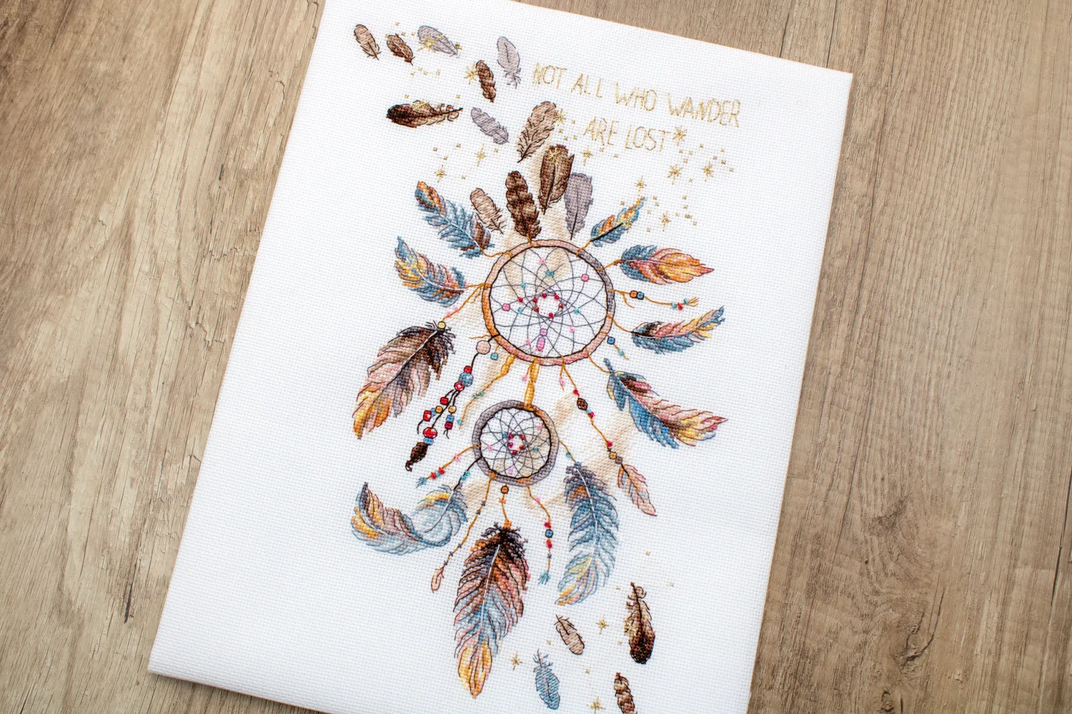 Leti Stitch 984 Never Stop Dreaming borduurpakket 32x23cm Aida