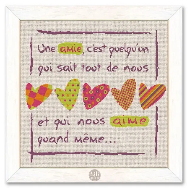 LiliPoints Friendship borduurpatroon 194x183 2 versies