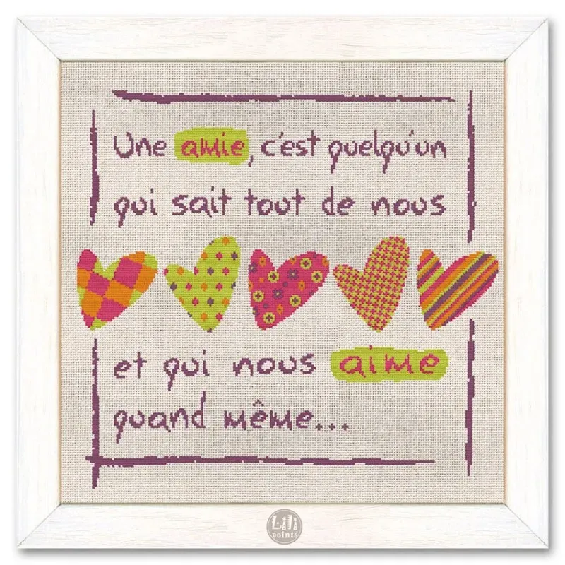 LiliPoints Friendship borduurpatroon 194x183 2 versies