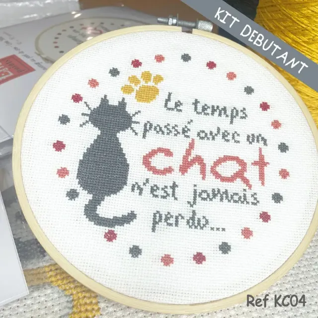 LiliPoints Le chat borduurpakket beginners kat