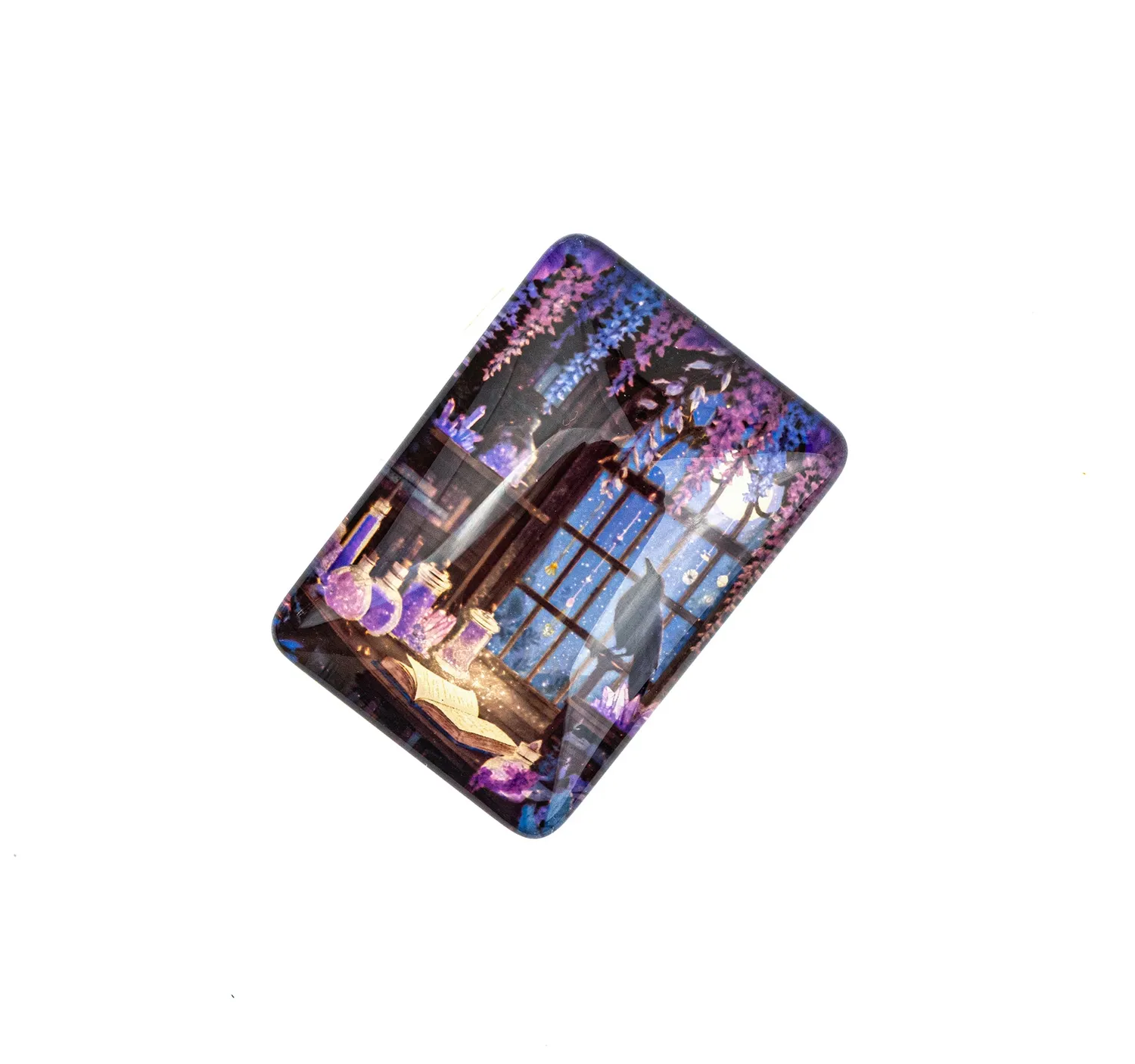 Leti Stitch Raven's Library magneet 6,5 x 4,5 cm