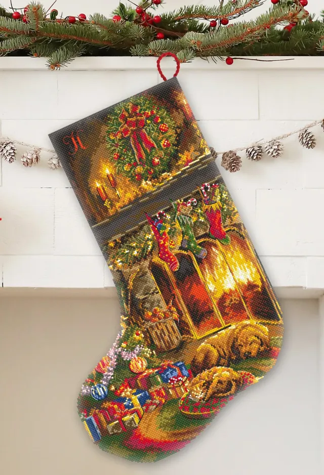 Leti Stitch Christmas Eve Stocking telpatroon PDF