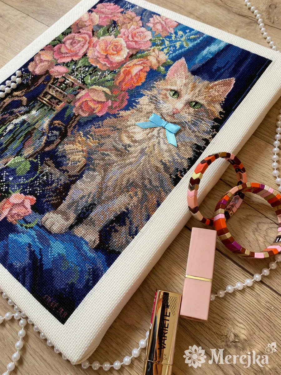 Merejka Rosie borduurpakket 22,5x30cm parels lint