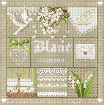 Madame la Fée Blanc comme borduurpatroon pdf download