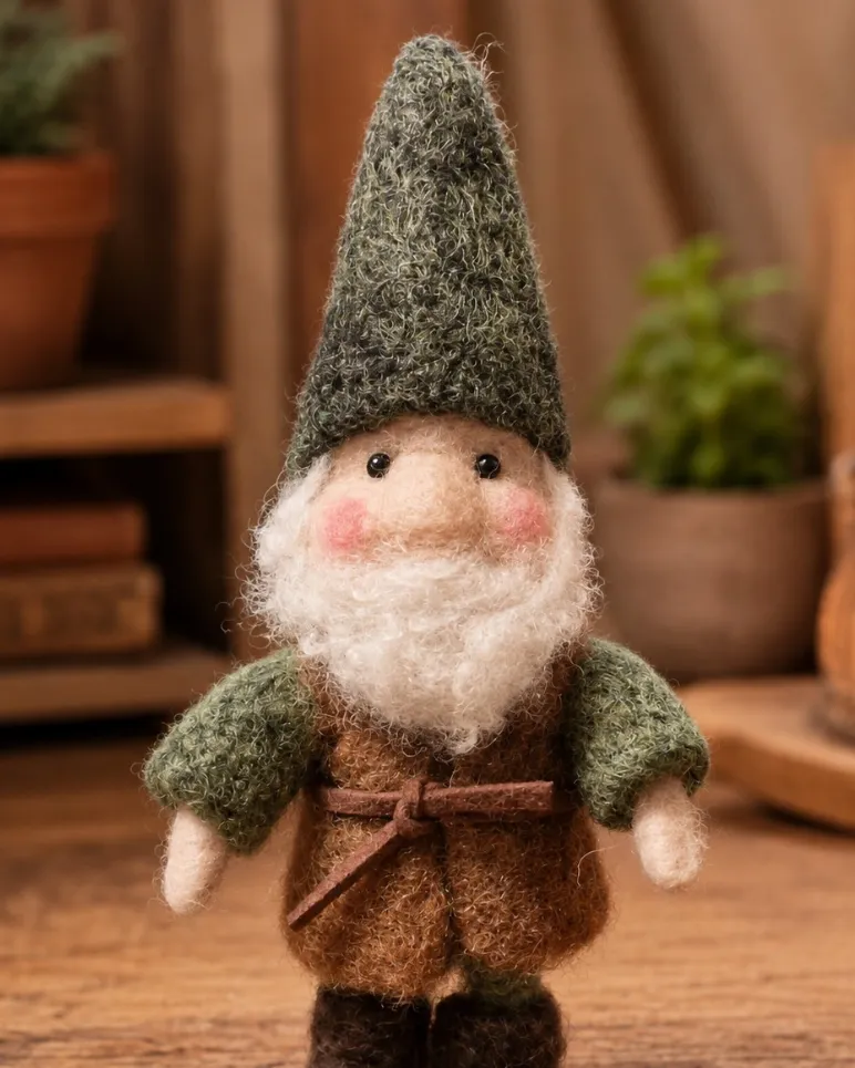 The Wool Family Bob de kabouter naaldviltpakket level 3