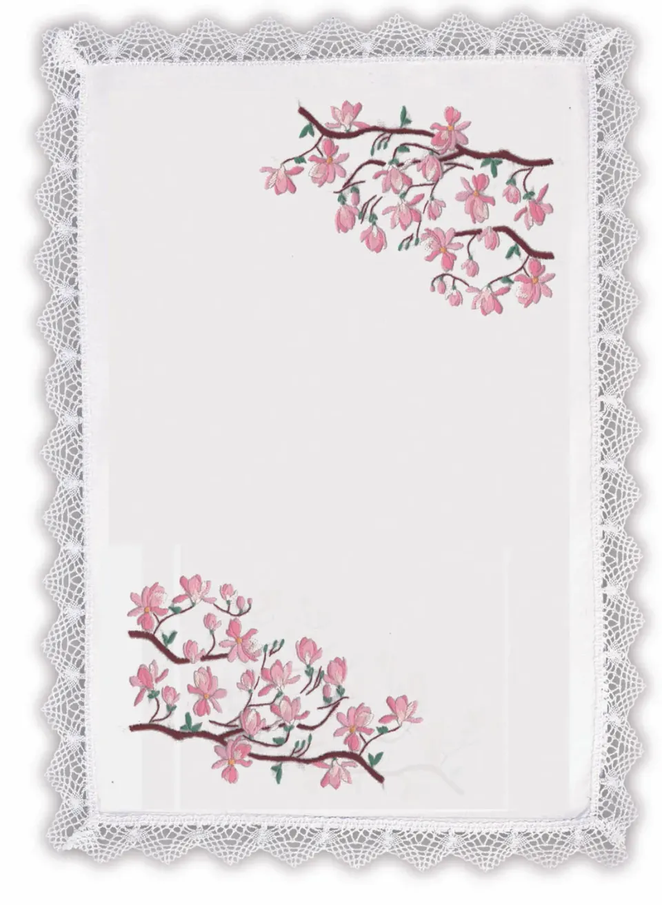 SEG Margot Broderie Magnolia placemats bloemen