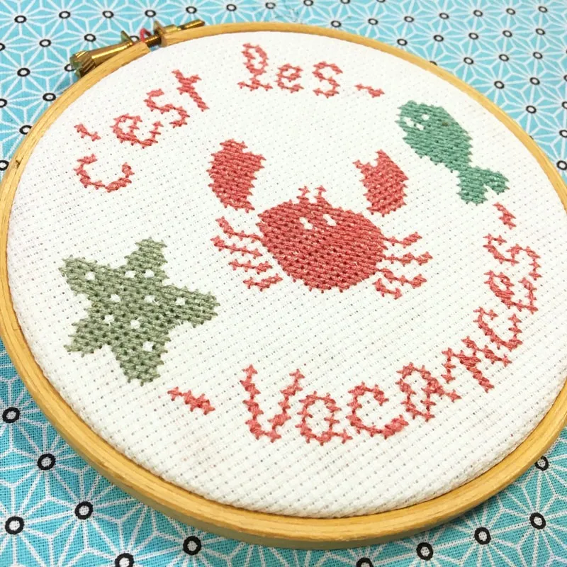LiliPoints C’est les vacances borduurkit compleet 11 cm