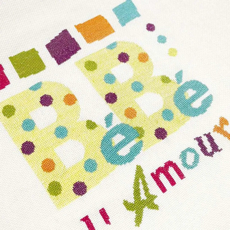 LiliPoints Baby Polka Dots kruissteekpatroon geboorte