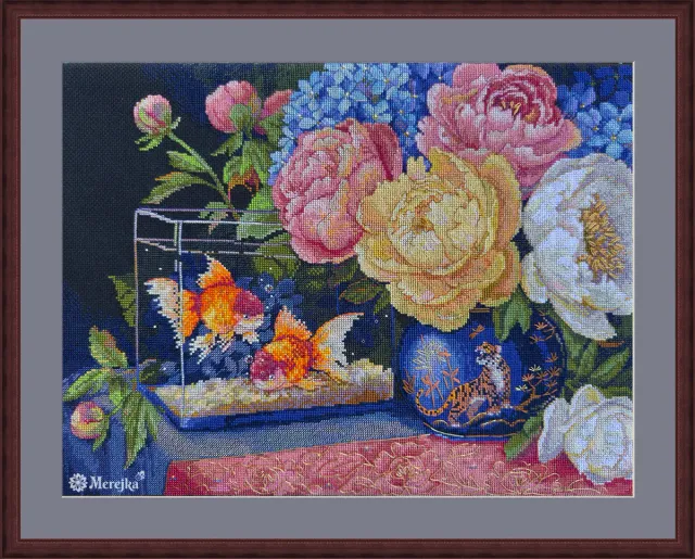 Merejka Silent Dialogue borduurpakket 30x39 zwart