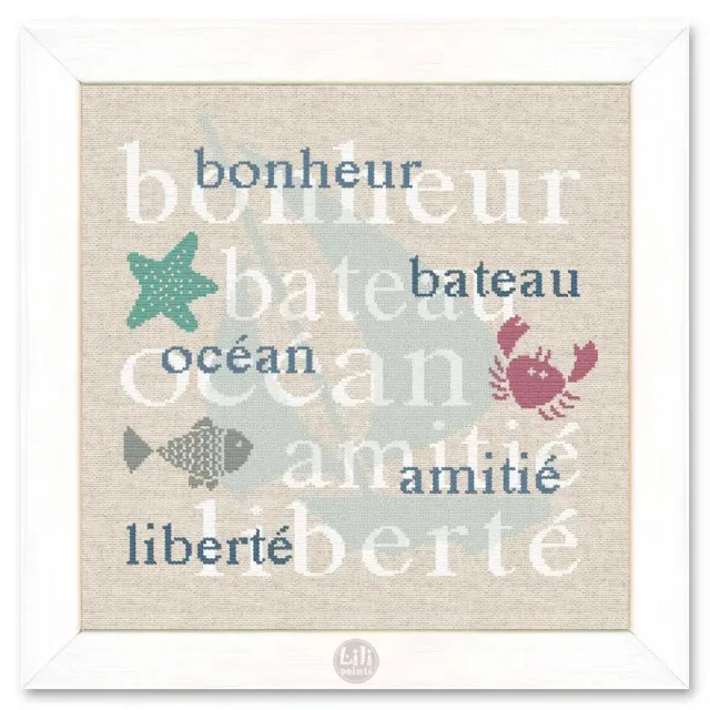LiliPoints Freedom A011 borduurpatroon beige 163 steken