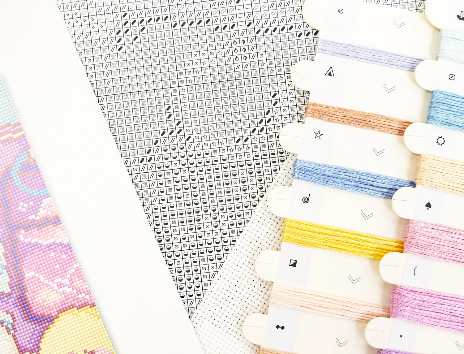 Leti Stitch L10-021 Subway Nap borduurpakket 20x20 cm aida