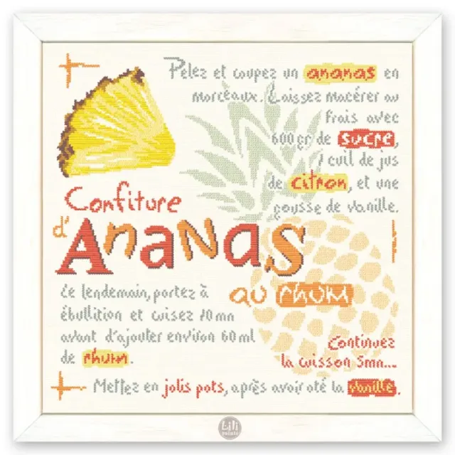 LiliPoints Pineapple Jam borduurpatroon ananas 181