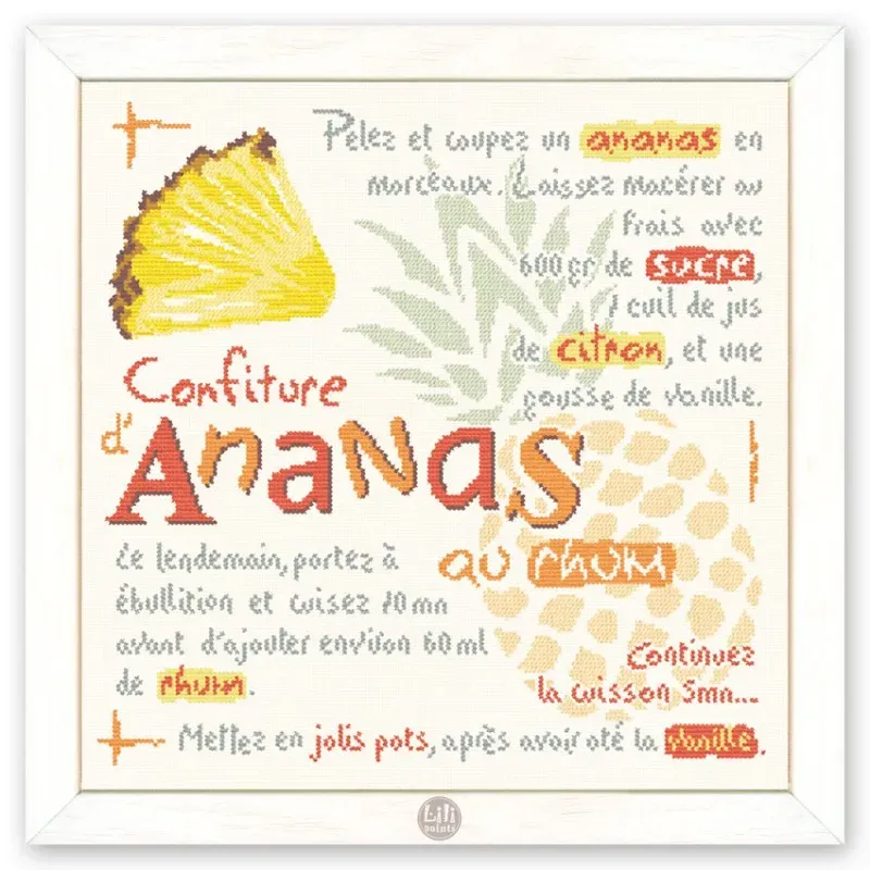 LiliPoints Pineapple Jam borduurpatroon ananas 181