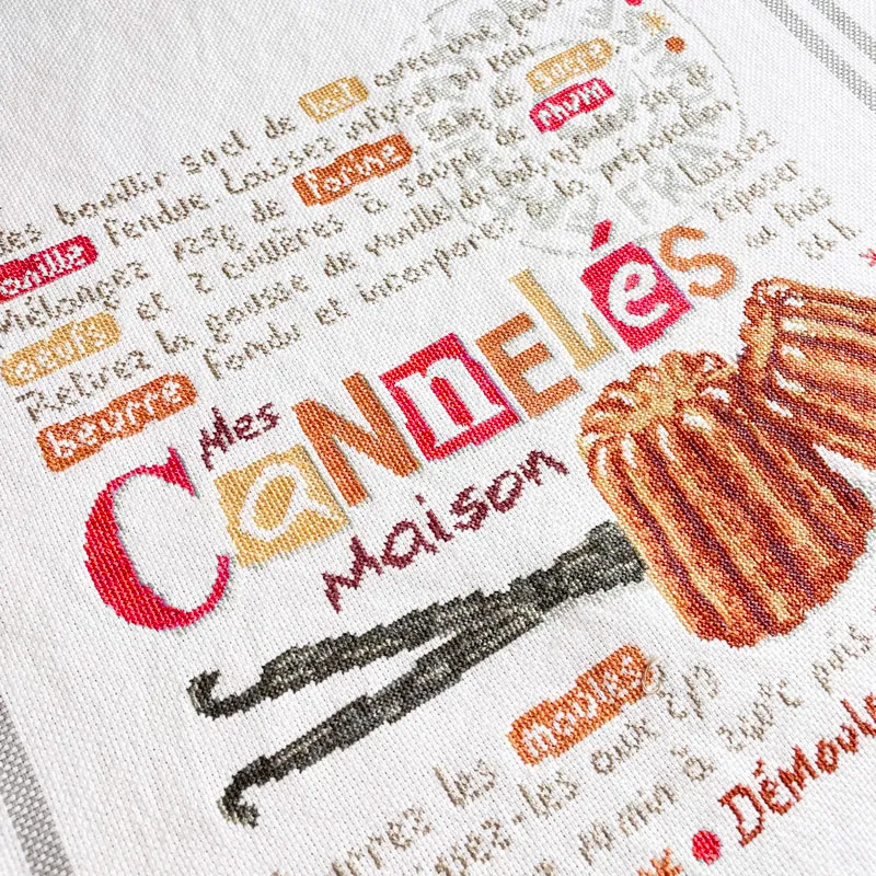 LiliPoints Cannelés G060 borduurpatroon 2 kleuren