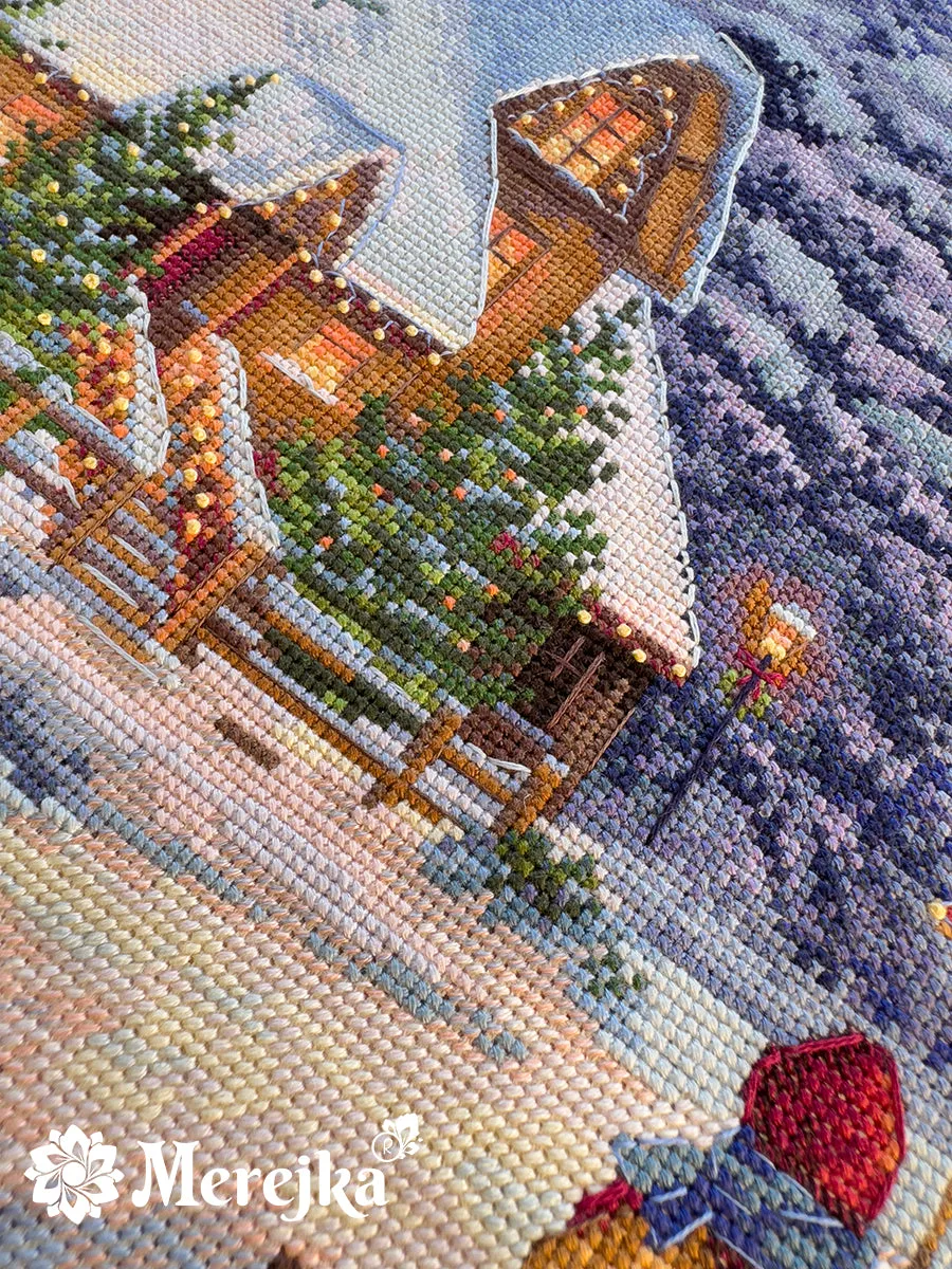 Merejka Carol of the Bells borduurpakket 30x41 cm cappuccino